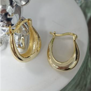 Gold Plated Earrings & Chunky Hoops - Statement Jewelry