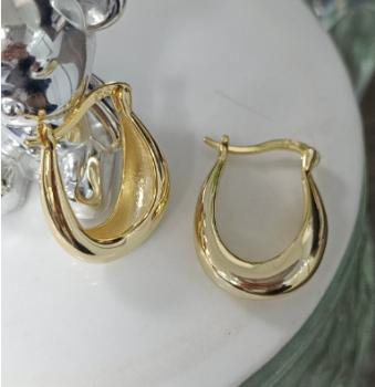 Gold Plated Earrings & Chunky Hoops - Statement Jewelry