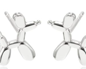 Balloon Dog Silver Earrings - Playful, Modern Jewelry for Fun, Style