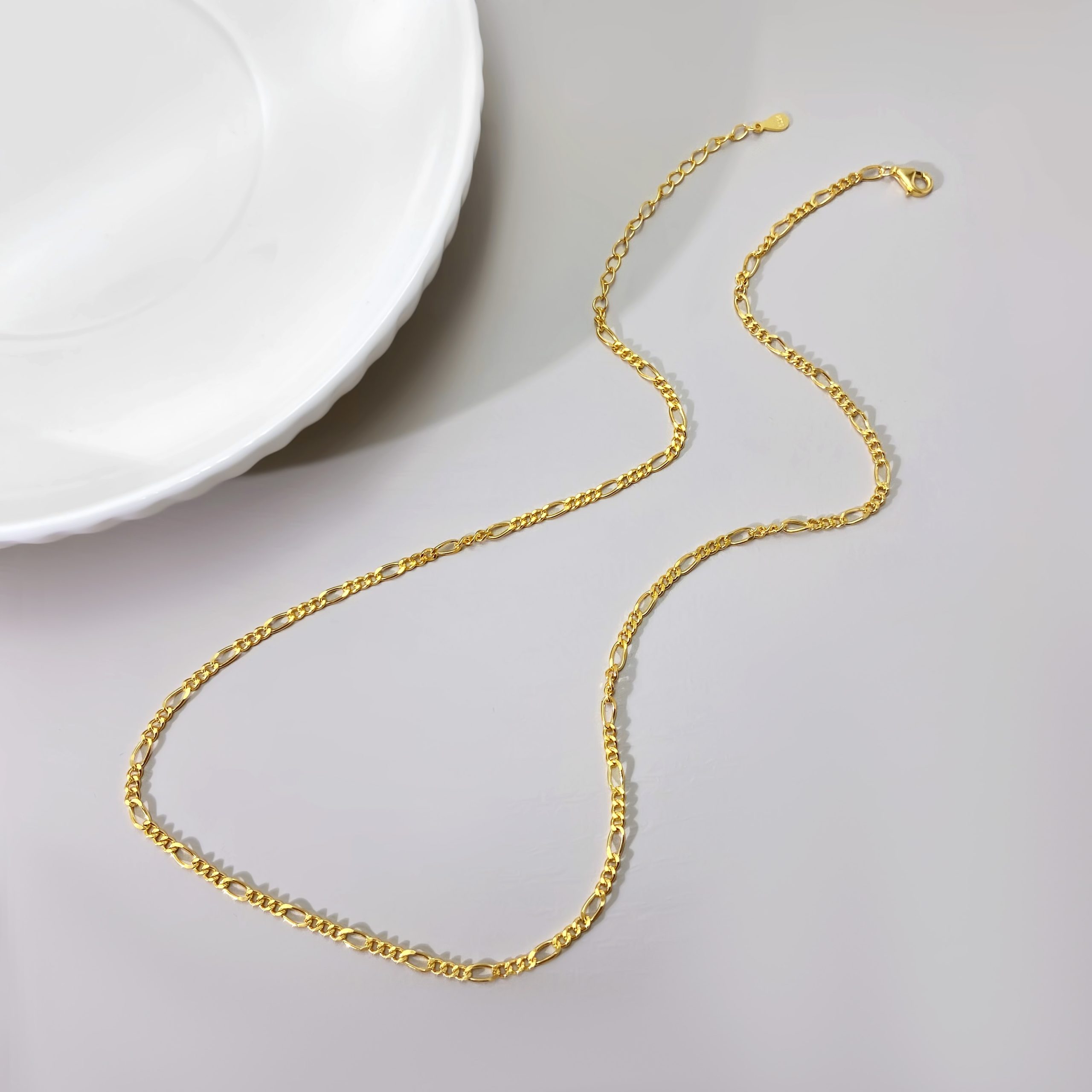 Gold Plated Chain Minimalist Jewelry - Elegant Dainty Necklace - Image 4