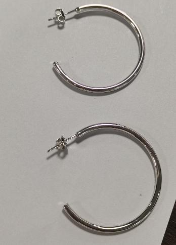 White Gold Plated Hoop Earring – Women’s Jewelry | Hypoallergenic Hoop - Image 6
