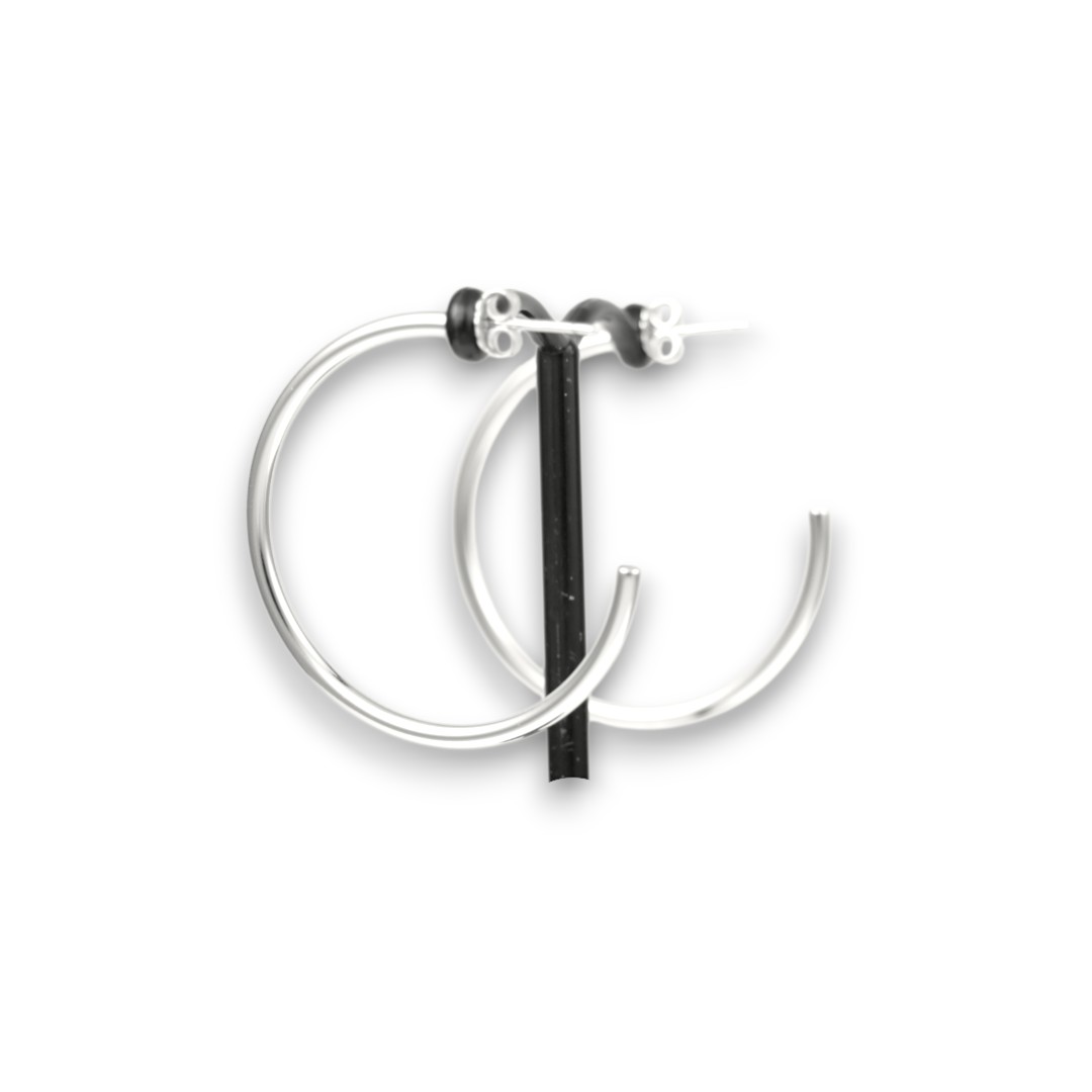 White Gold Plated Hoop Earring – Women’s Jewelry | Hypoallergenic Hoop - Image 5
