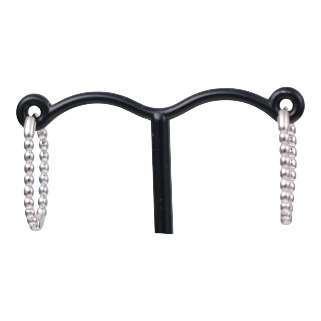White Gold Plated Sterling Silver Hoop Earrings – Ball Chain Design - Image 4