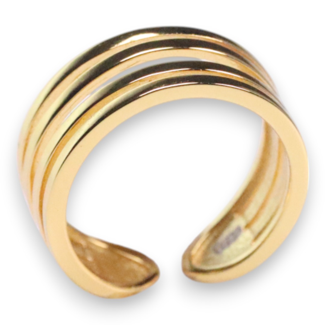 Adjustable Gold Plated Sterling Silver Ring – Elegant Women’s - Image 6