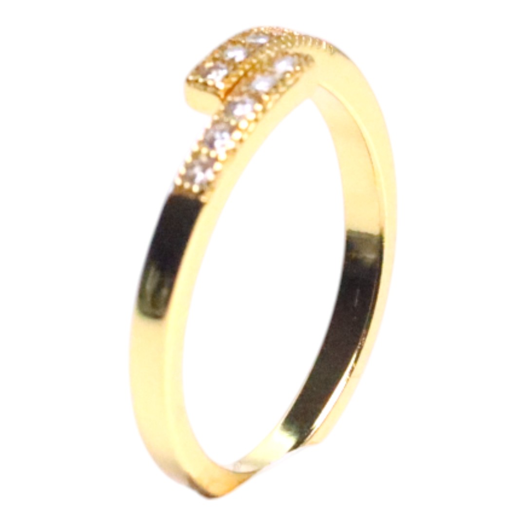 Cubic Zirconia Gold Plated Sterling Adjustable Silver Ring – Women's Jewelry - Image 7