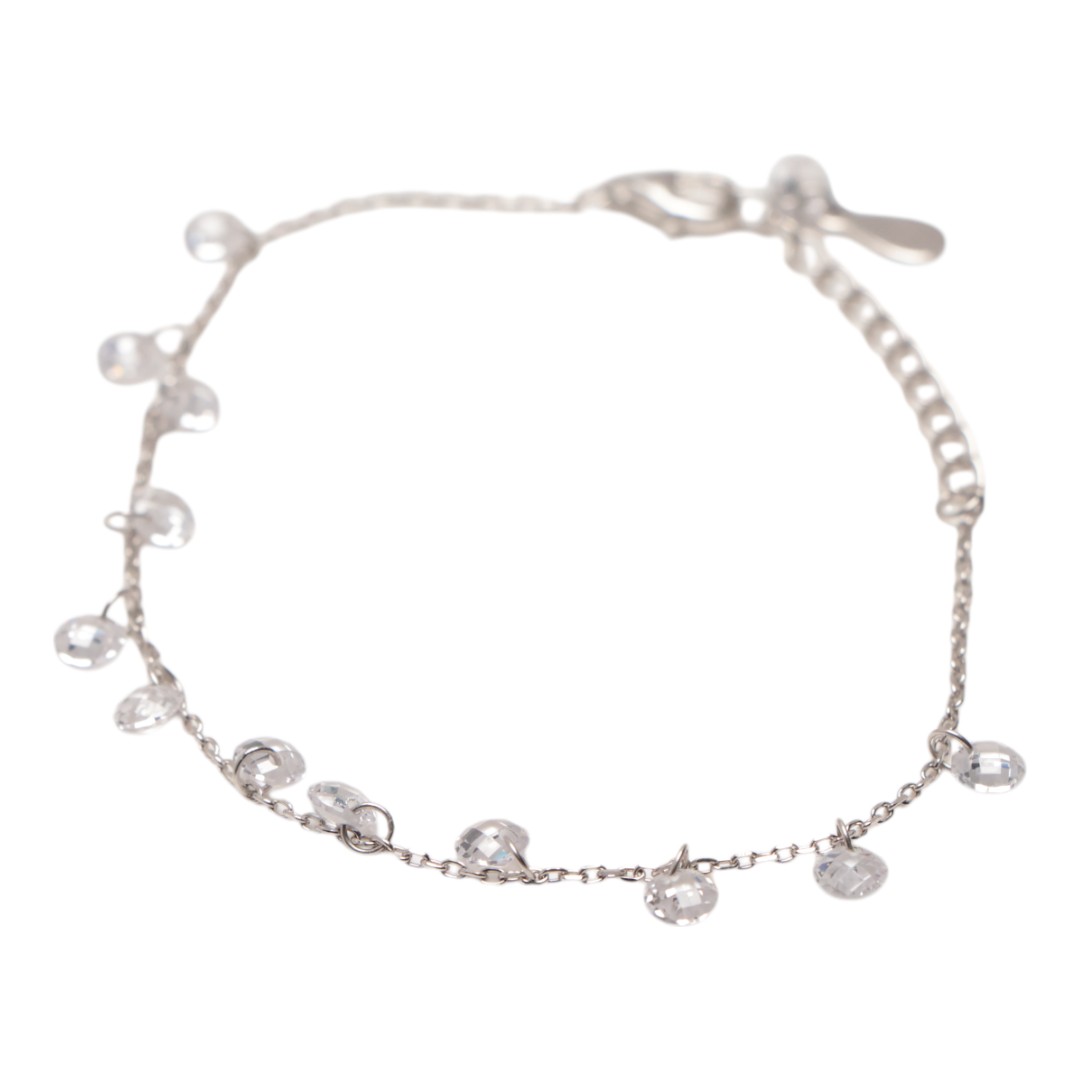 Upgrade Y Style with Stunning Sterling Silver CZ Chain Bracelet