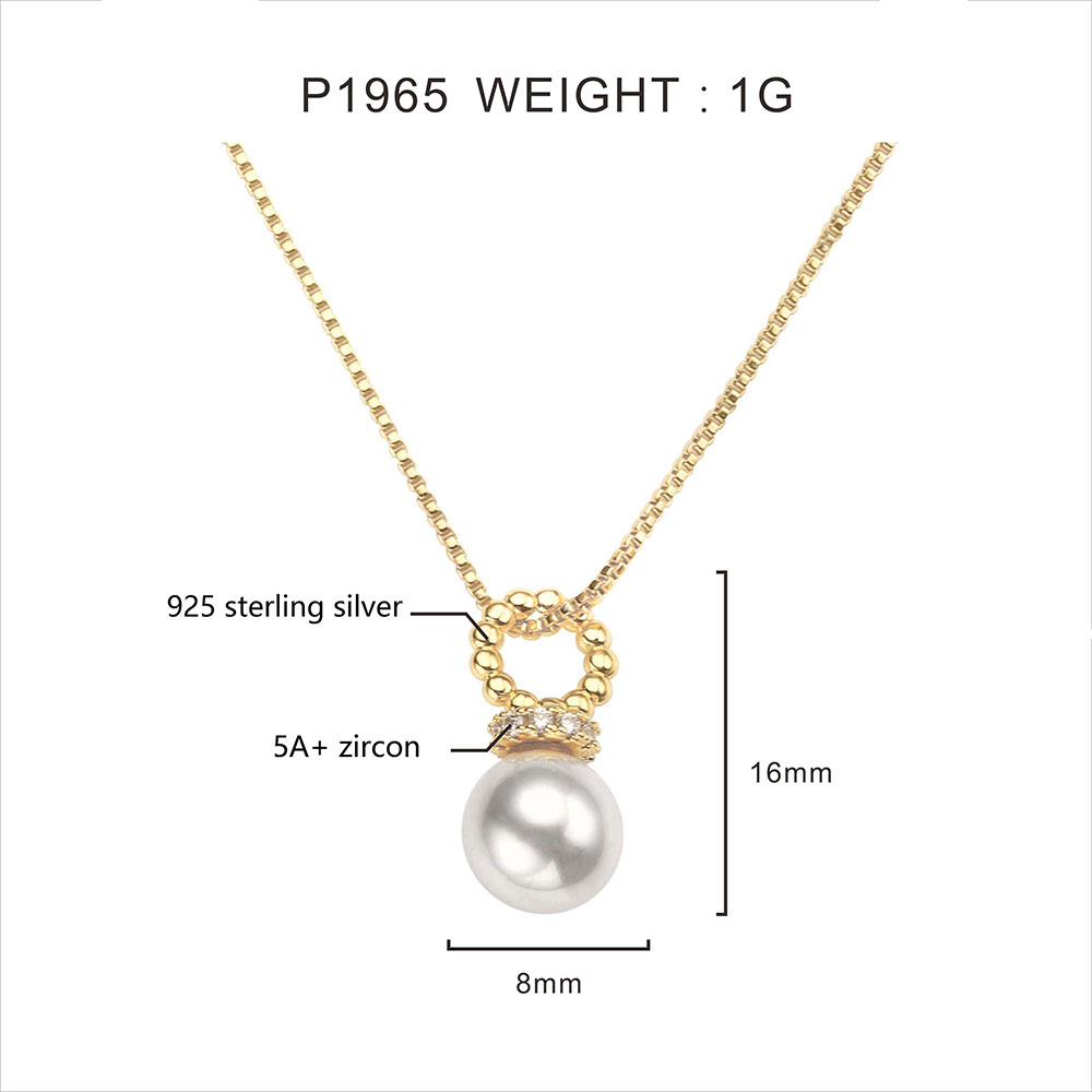 Enhance Y Style with a Radiant Pearl and Cubic Zirconia Gold - Image 3
