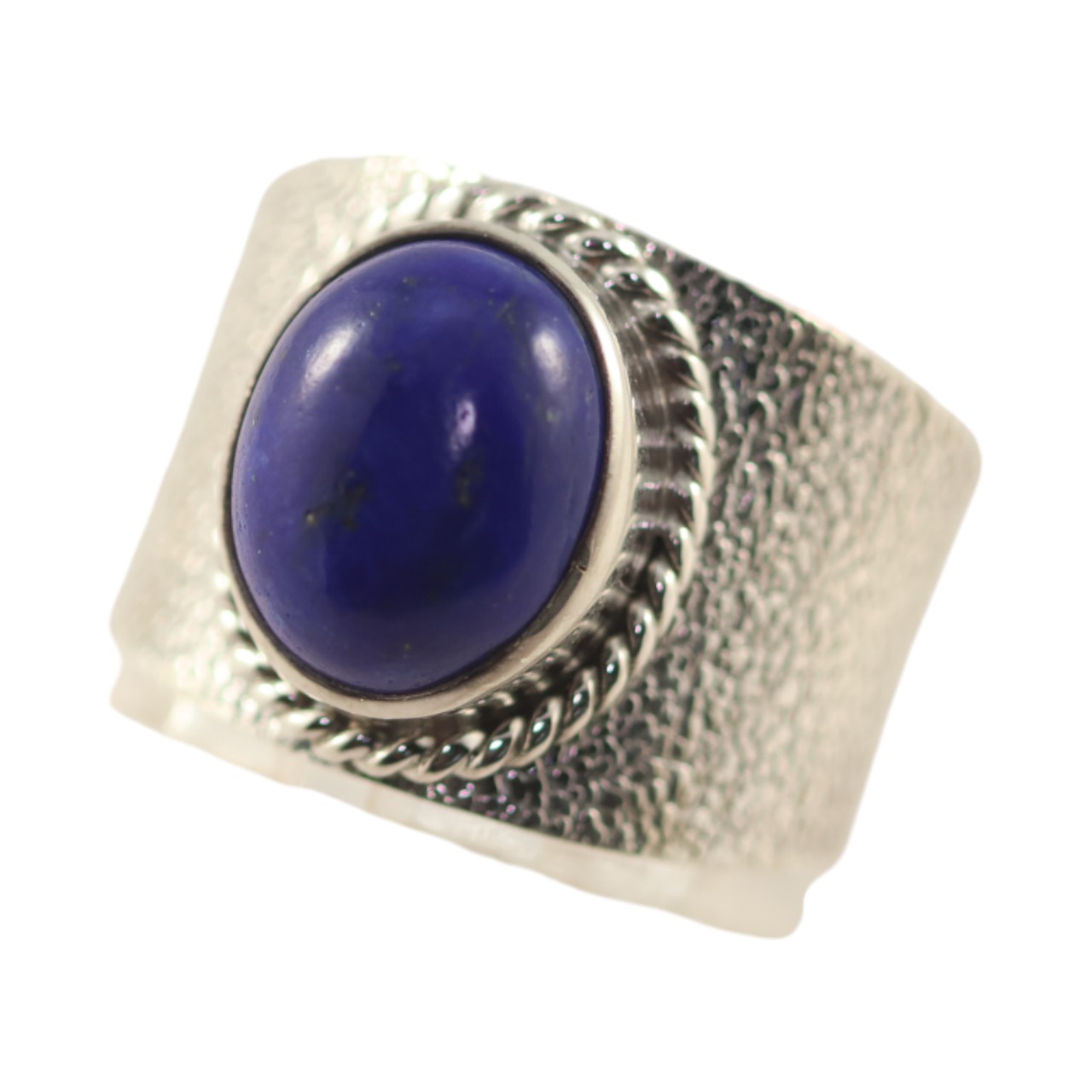 Luxurious Lapis Lazuli: Genuine Sterling Silver Ring for - Size 7-8-9