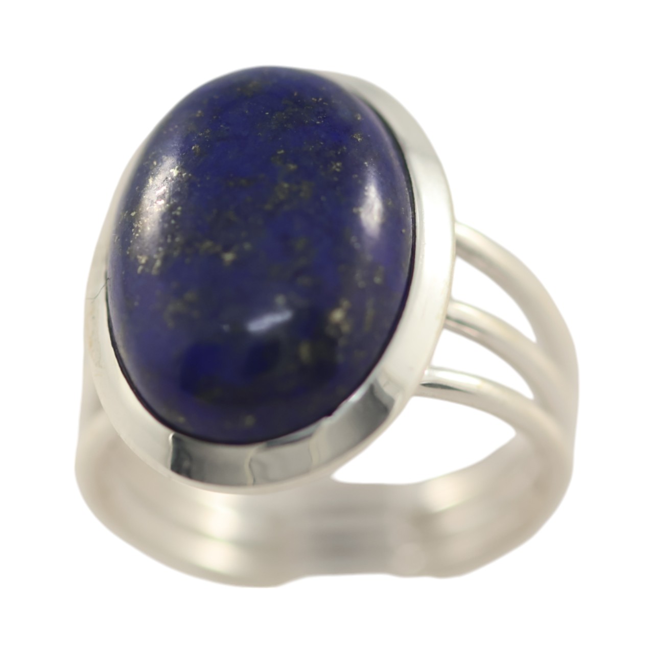 Lapis Lazuli Sterling Silver Oval Ring - Jewelry for Every Occasion - Size 7-8