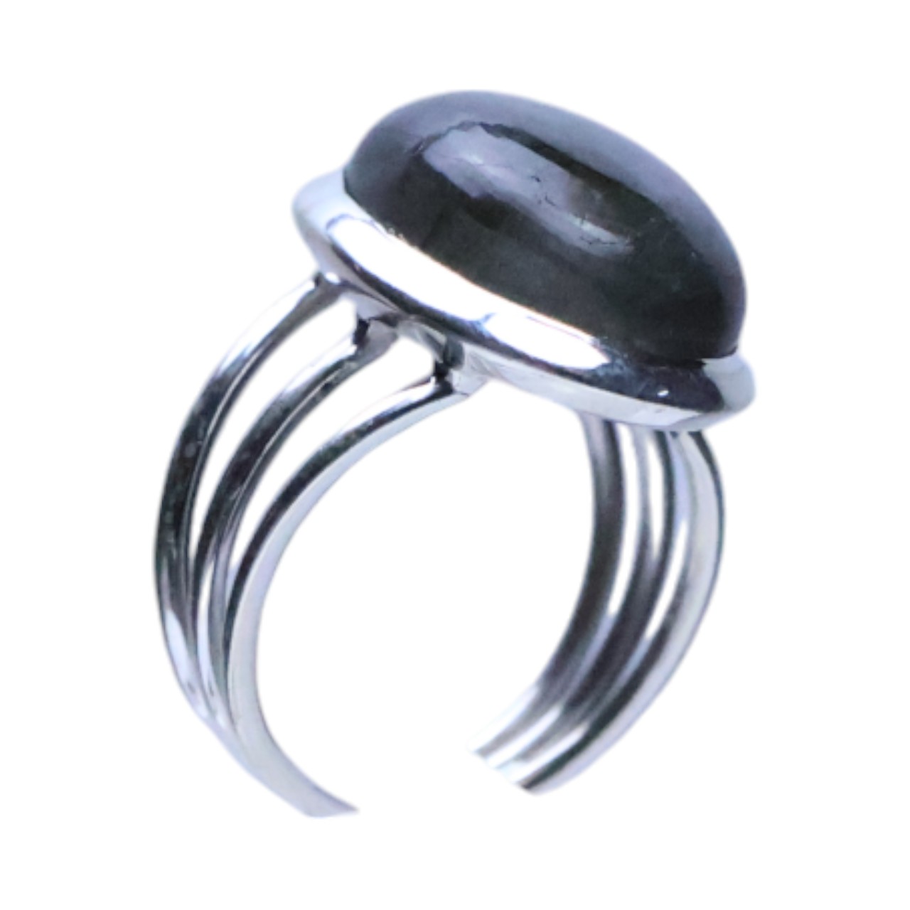 Shimmering Silver Ring with Labradorite: Chic and Jewelry for Every Occasion - Size 7-8 - Image 7