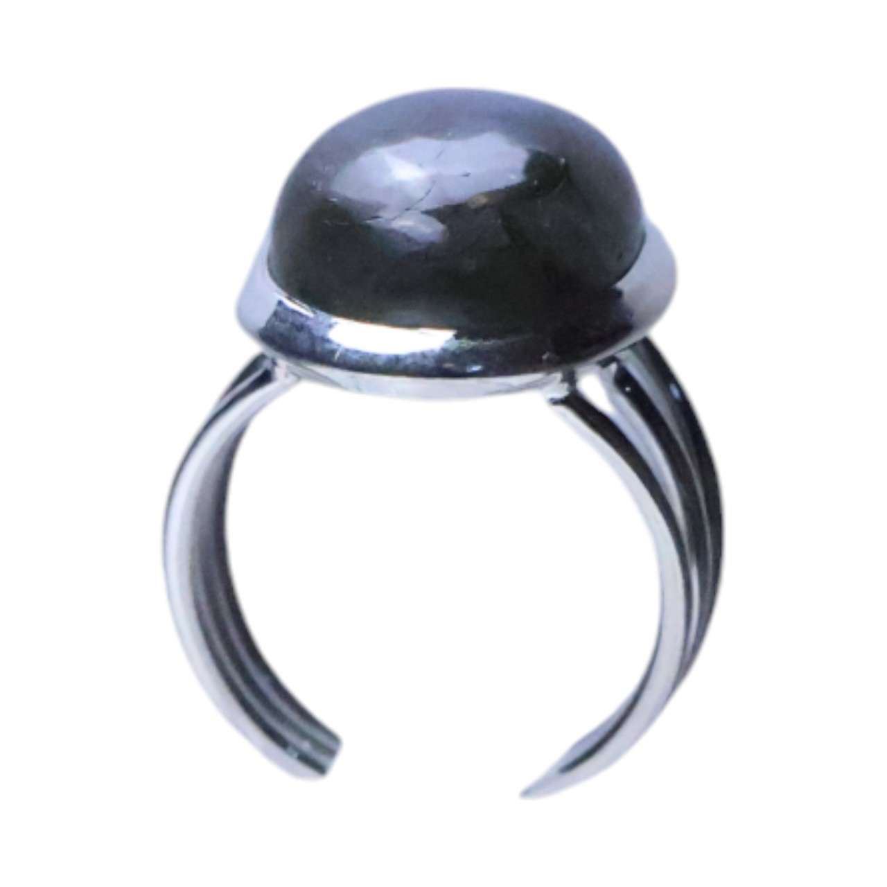Shimmering Silver Ring with Labradorite: Chic and Jewelry for Every Occasion - Size 7-8 - Image 3