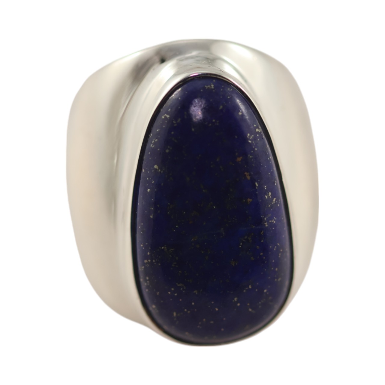 Natural Lapis Lazuli Stone Ring - A Stunning Addition to Y - Size 7-8 - Image 9