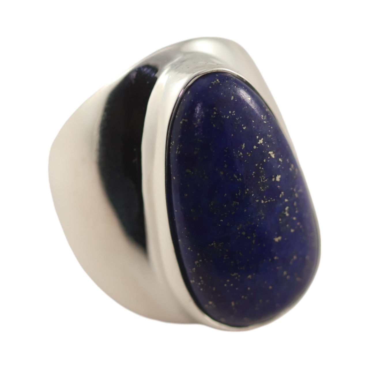Natural Lapis Lazuli Stone Ring - A Stunning Addition to Y - Size 7-8 - Image 8