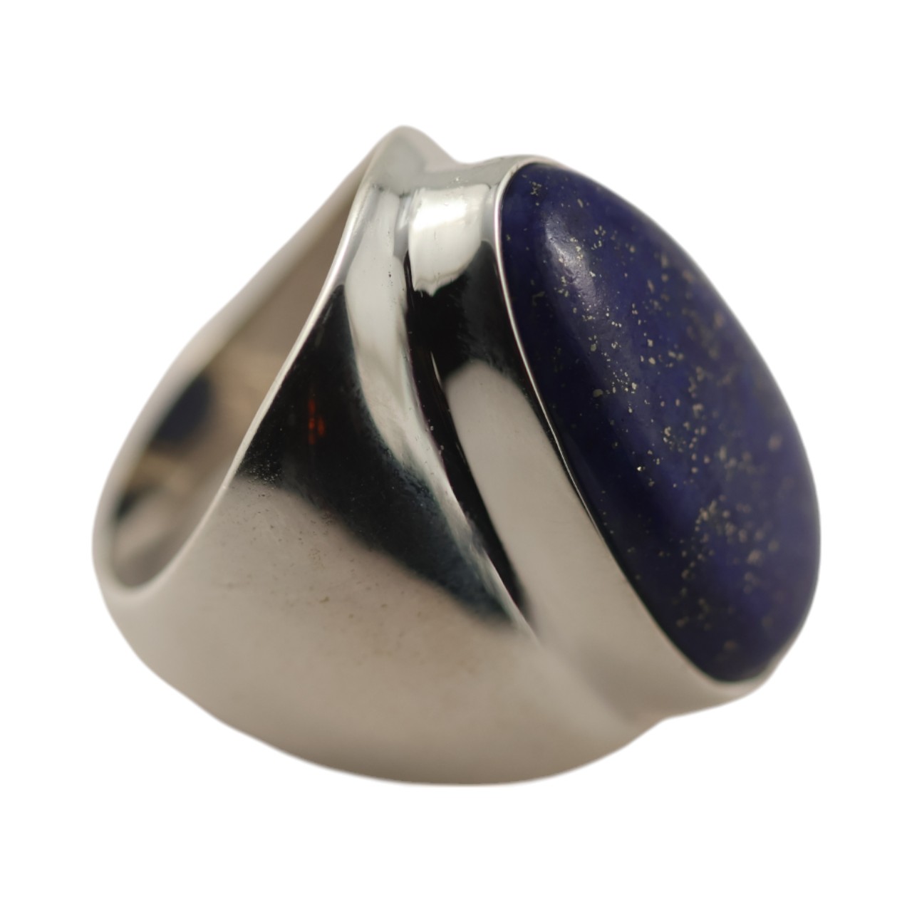 Natural Lapis Lazuli Stone Ring - A Stunning Addition to Y - Size 7-8 - Image 6