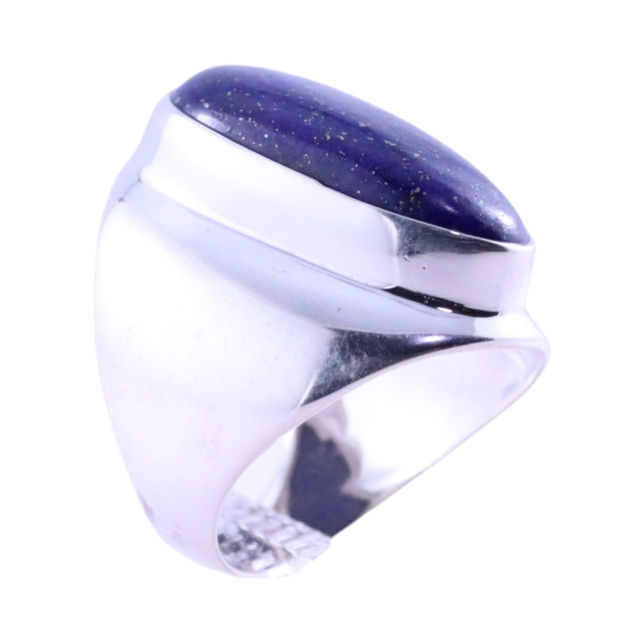 Natural Lapis Lazuli Stone Ring - A Stunning Addition to Y - Size 7-8 - Image 3