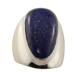 Natural Lapis Lazuli Stone Ring - A Stunning Addition to Y - Size 7-8