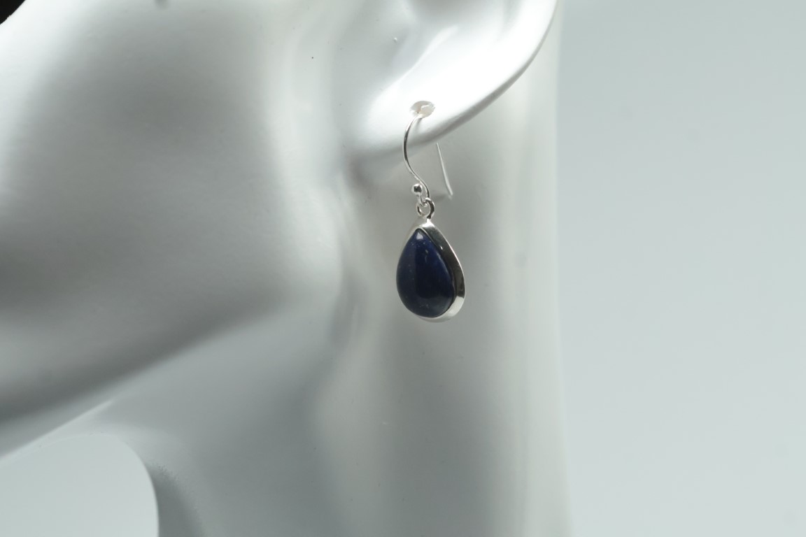 Lapis Lazuli Sterling Silver Drop Earrings for - Image 3