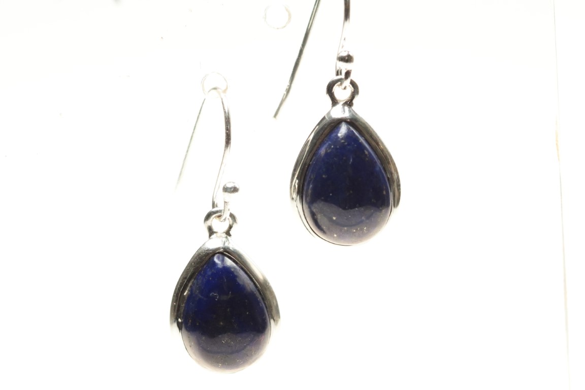 Lapis Lazuli Sterling Silver Drop Earrings for - Image 2