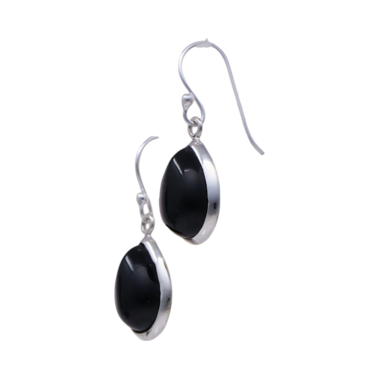 Black Onyx Sterling Silver Drop Earrings - These Timeless Pieces - Image 6