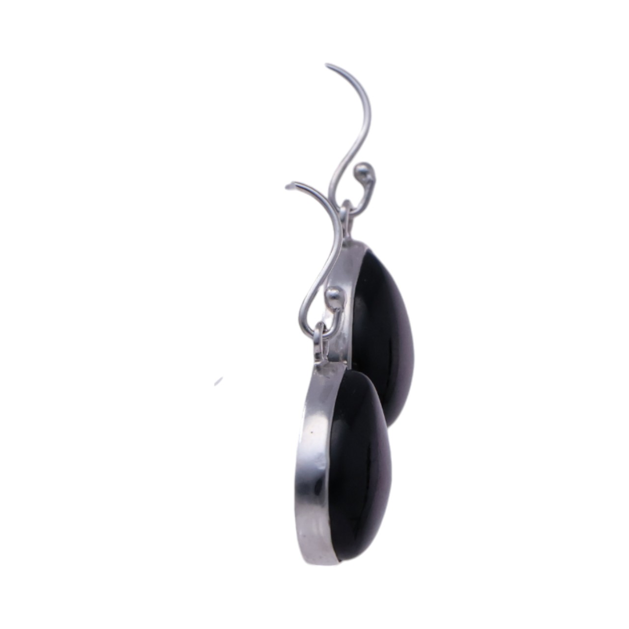 Black Onyx Sterling Silver Drop Earrings - These Timeless Pieces - Image 5