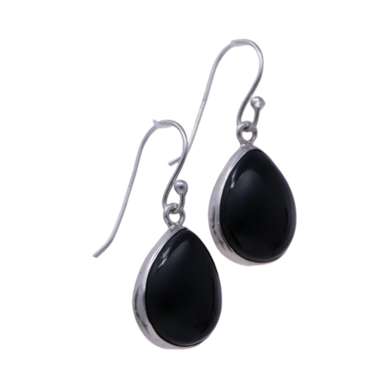 Black Onyx Sterling Silver Drop Earrings - These Timeless Pieces - Image 4