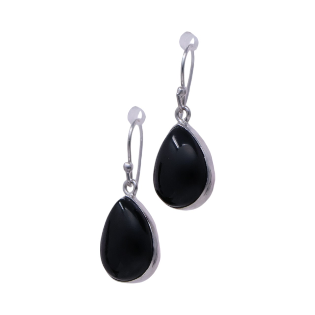 Black Onyx Sterling Silver Drop Earrings - These Timeless Pieces - Image 3