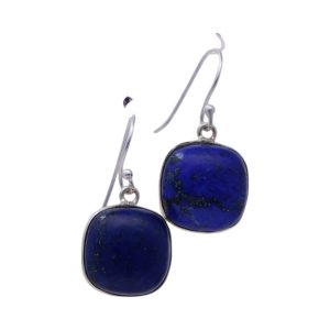 Shine with Style: Square Lapis Lazuli Earrings | Enhance Y Look Now