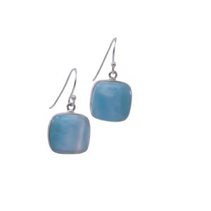 Square Larimar Earrings: Gemstone Jewelry for Every Occasion