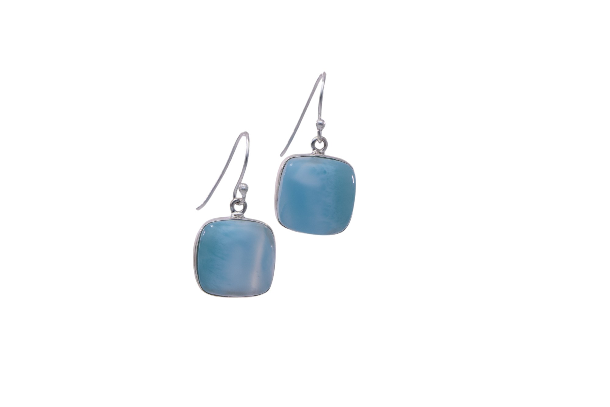 Square Larimar Earrings: Gemstone Jewelry for Every Occasion