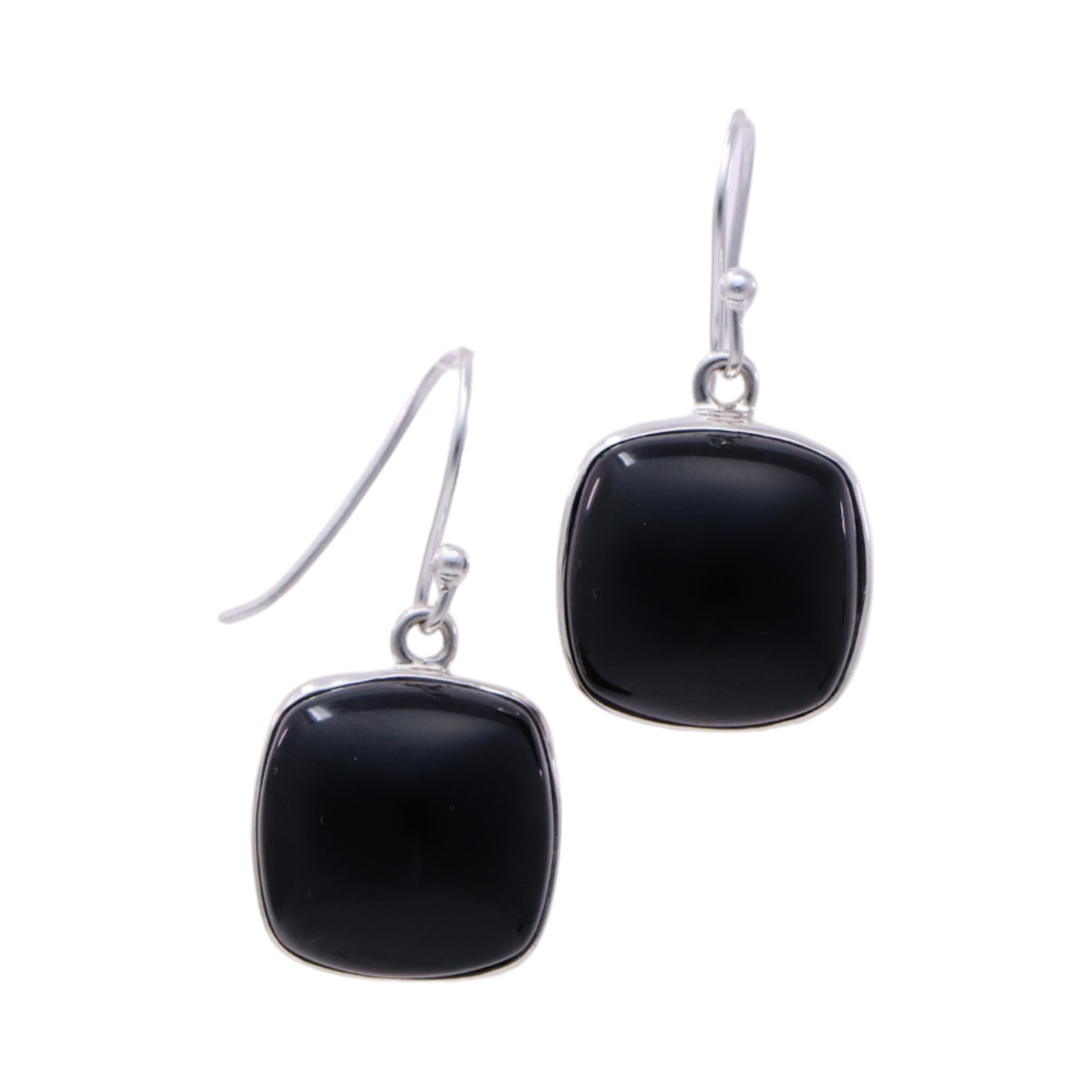Stunningly Elegant: Square Black Onyx Earrings for a Sophisticated Look