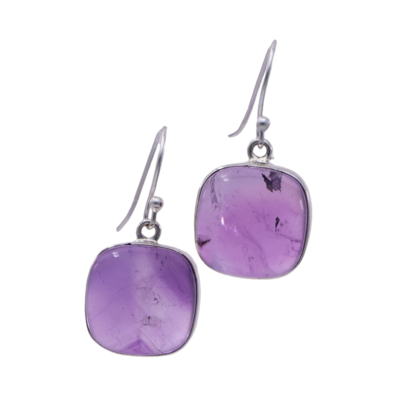 Stunning Square Purple Amethyst Earrings - Perfect for Every Occasion