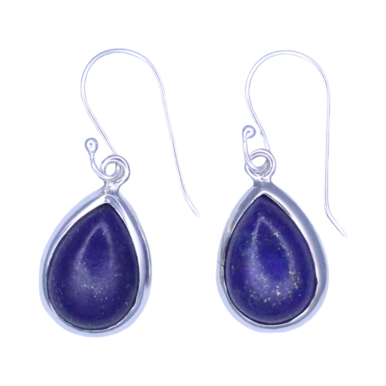 Stunning Lapis Lazuli Sterling Silver Drop Earrings: Modern Elegance - Image 9