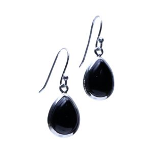 Stunning Black Onyx Sterling Silver Drop Earrings - Elevate Y Style Now
