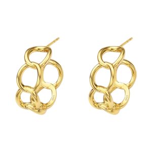 18K Sterling Silver Chain Link Earrings: The Accessory for Any Occasion