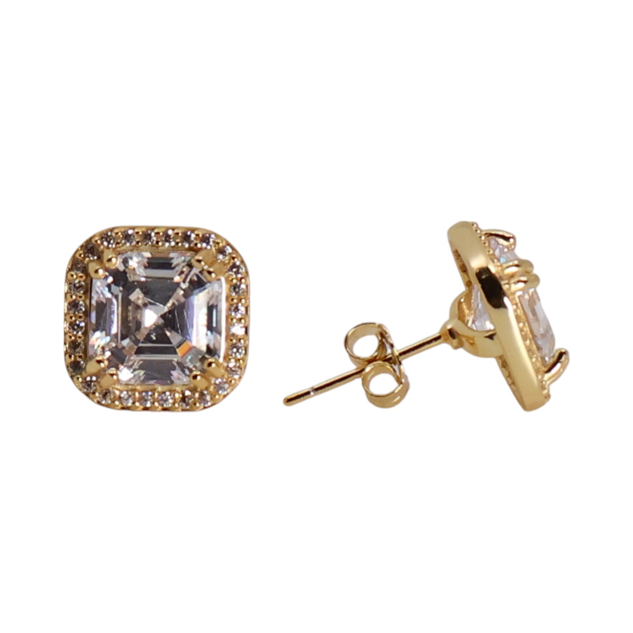 Sparkle and Shine with 18K Gold Plated Sterling Silver Cubic Zirconia - Image 4