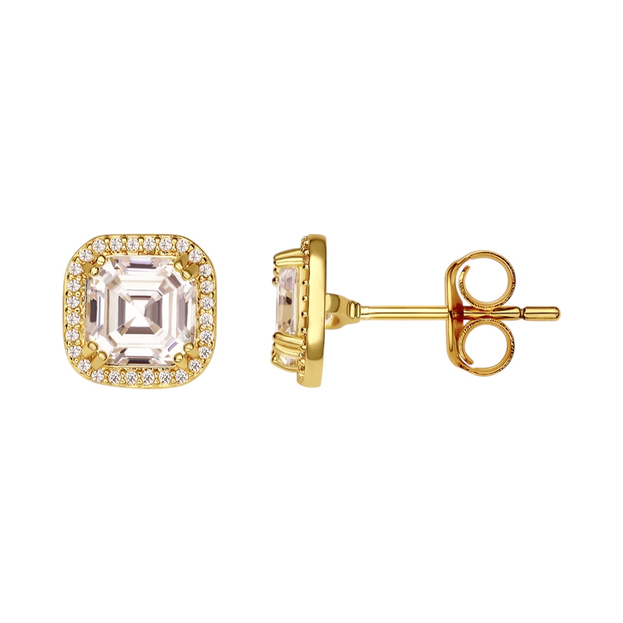 Sparkle and Shine with 18K Gold Plated Sterling Silver Cubic Zirconia - Image 2