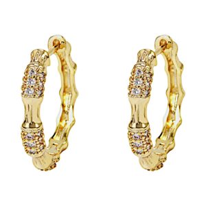 Sparkle Up Y Style with 18K Gold Plated Sterling Silver Cubic