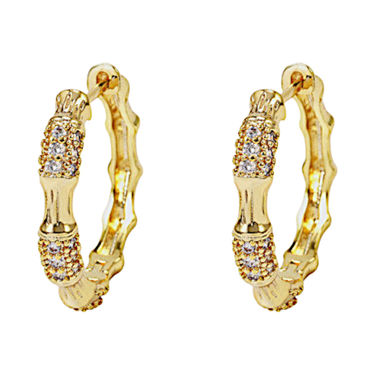 Sparkle Up Y Style with 18K Gold Plated Sterling Silver Cubic