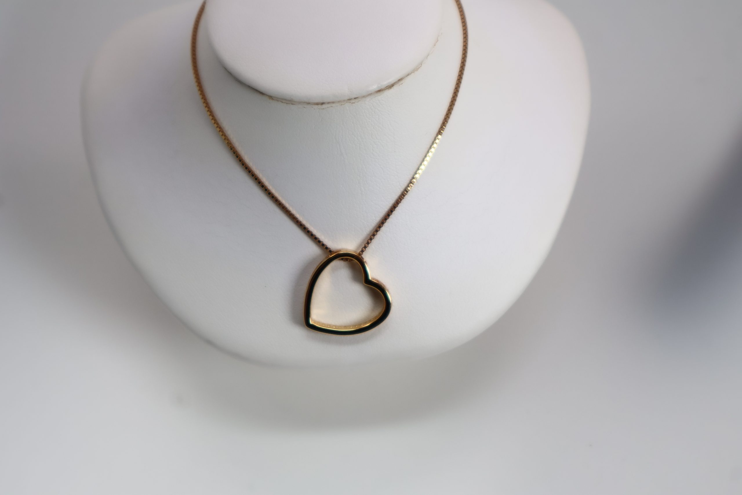 Shine Bright with 18K Gold Plated Heart Pendant with Cubic Zirconia - Image 3