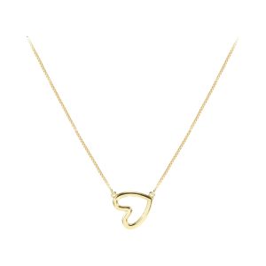 Shine Bright with 18K Gold Plated Heart Necklace | Sterling Silver