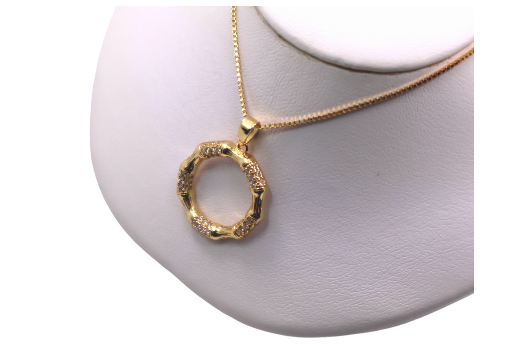 Get Sparkling Style with 925 Sterling Silver Gold Plated CZ Necklace