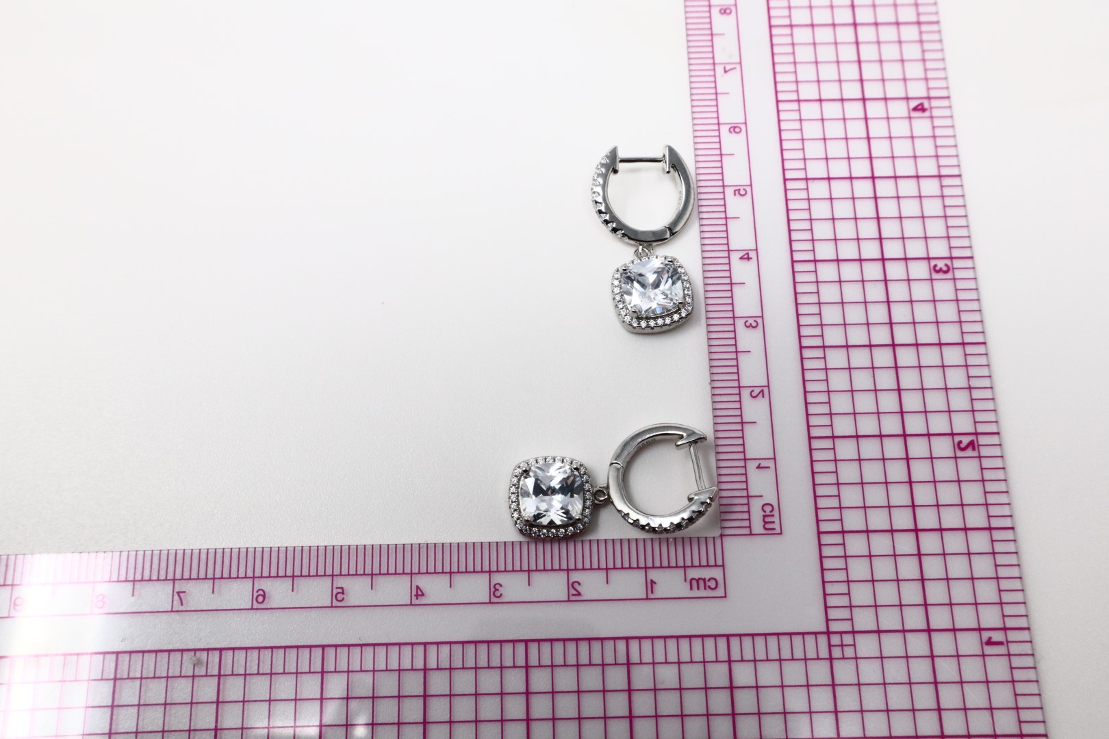 White Gold Plated Hoop Earrings - Elegant & - Image 13