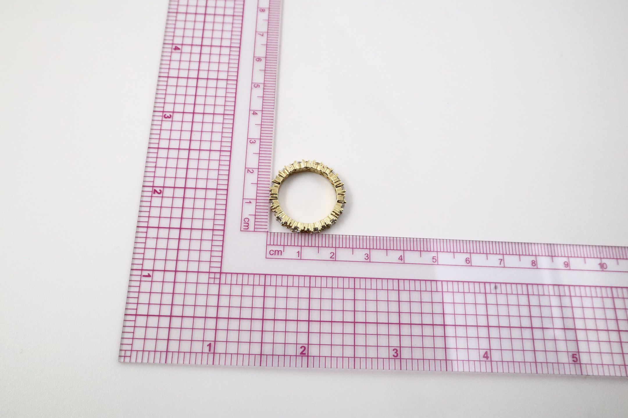 Elegant Gold Plated 925 Sterling Silver Ring with Cubic Zirconia - Size 7-8 - Image 27