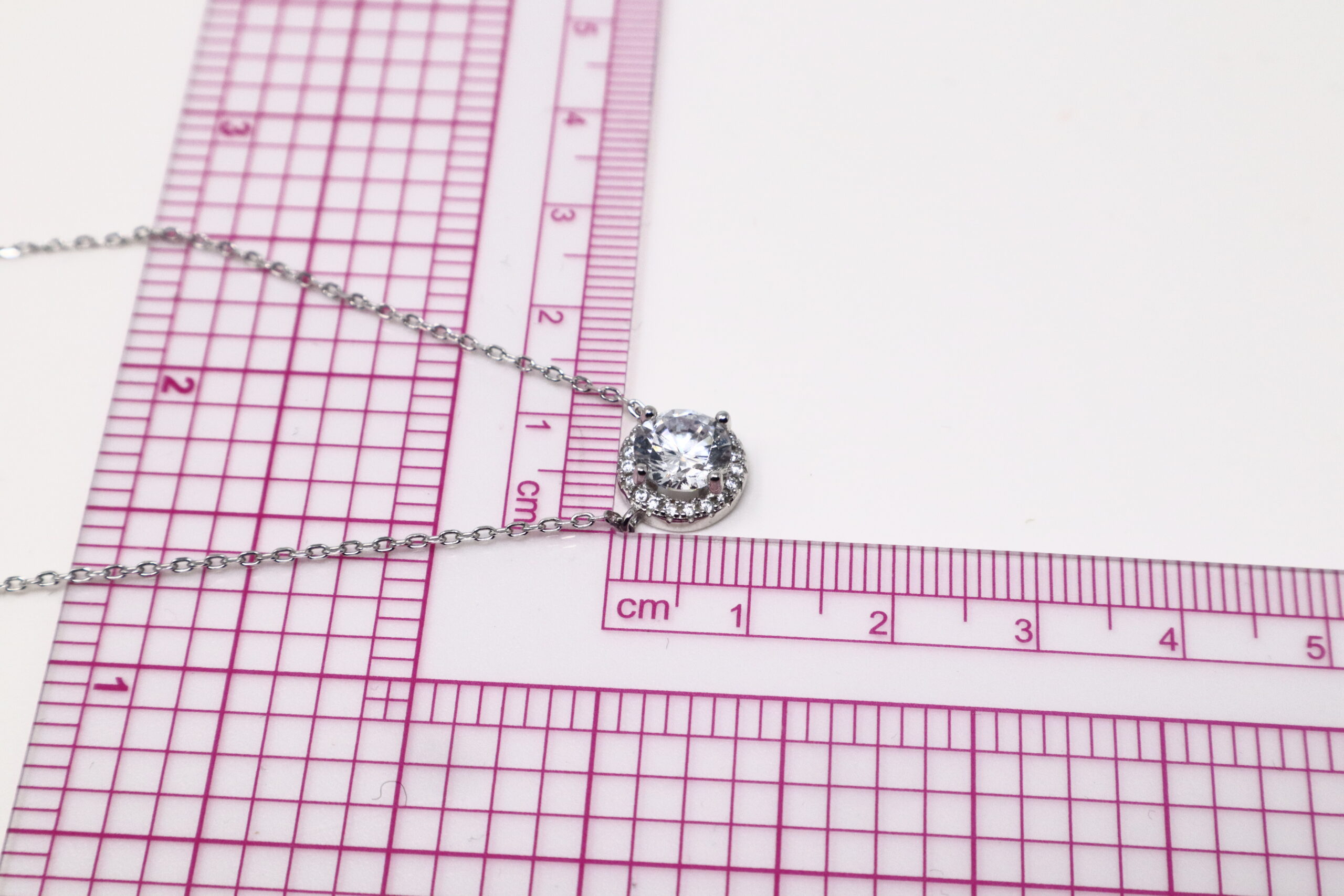 925 Sterling Silver Cubic Zirconia Necklace Set - Sparkling Silver Chain - Image 28