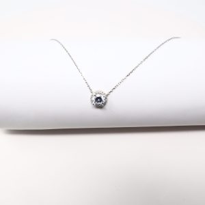 925 Sterling Silver Cubic Zirconia Necklace Set - Sparkling Silver Chain